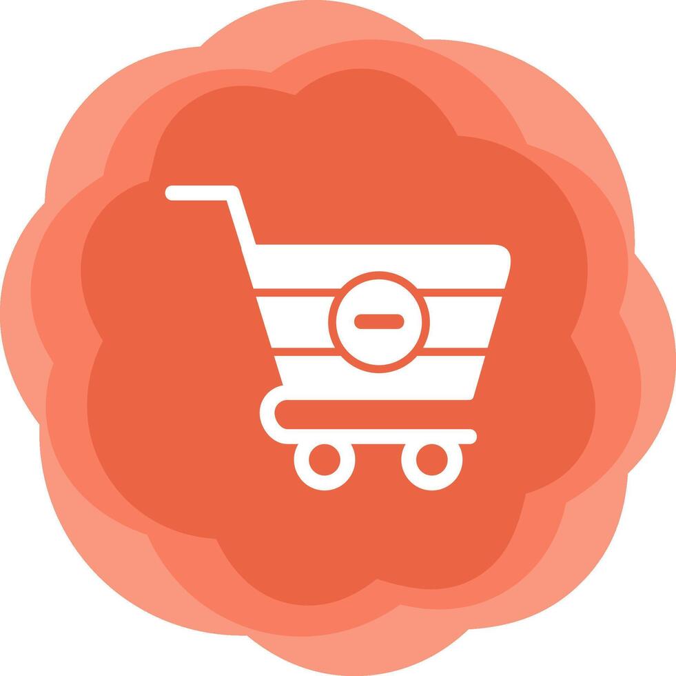 Delete Cart Vecto Icon vector