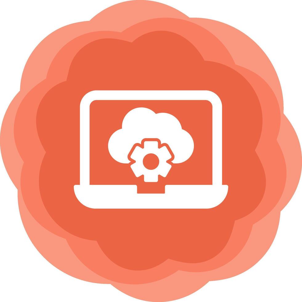Cloud Computing Vecto Icon vector