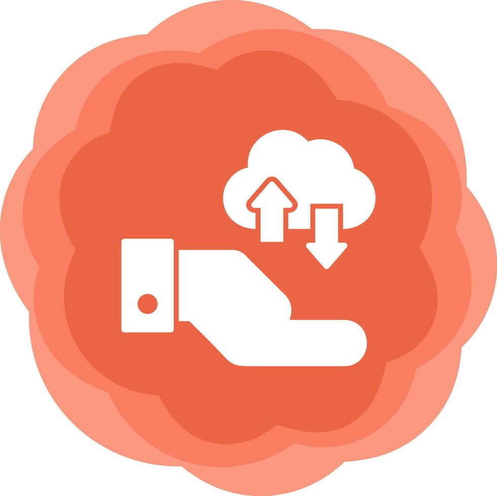 Cloud Data Transfer Vecto Icon vector