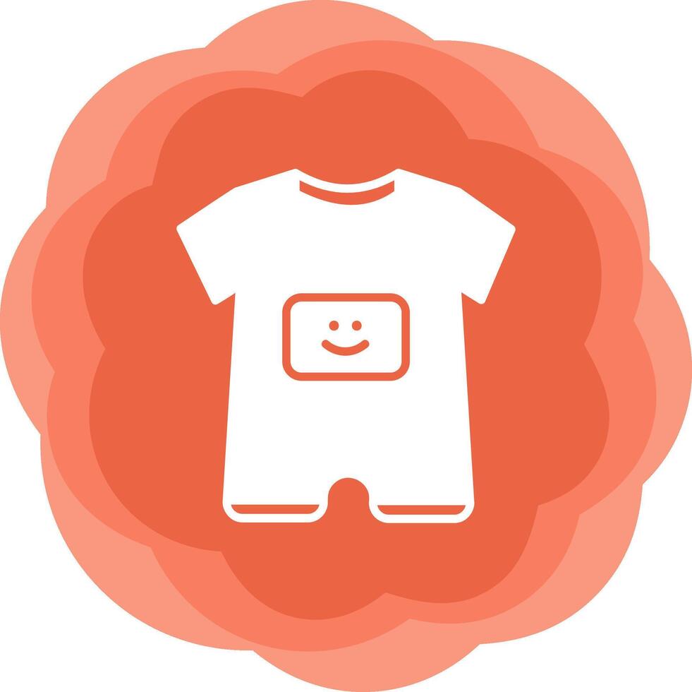 Baby Boy Outfit Vecto Icon vector