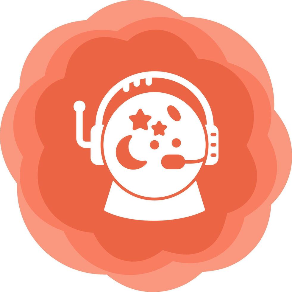 Astronaut Helmet Vecto Icon vector