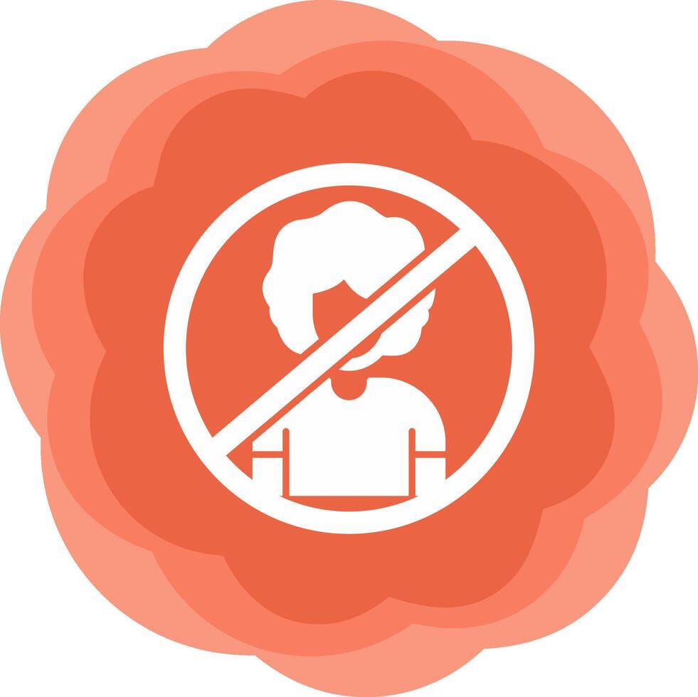 Person Not Allowed Vecto Icon vector