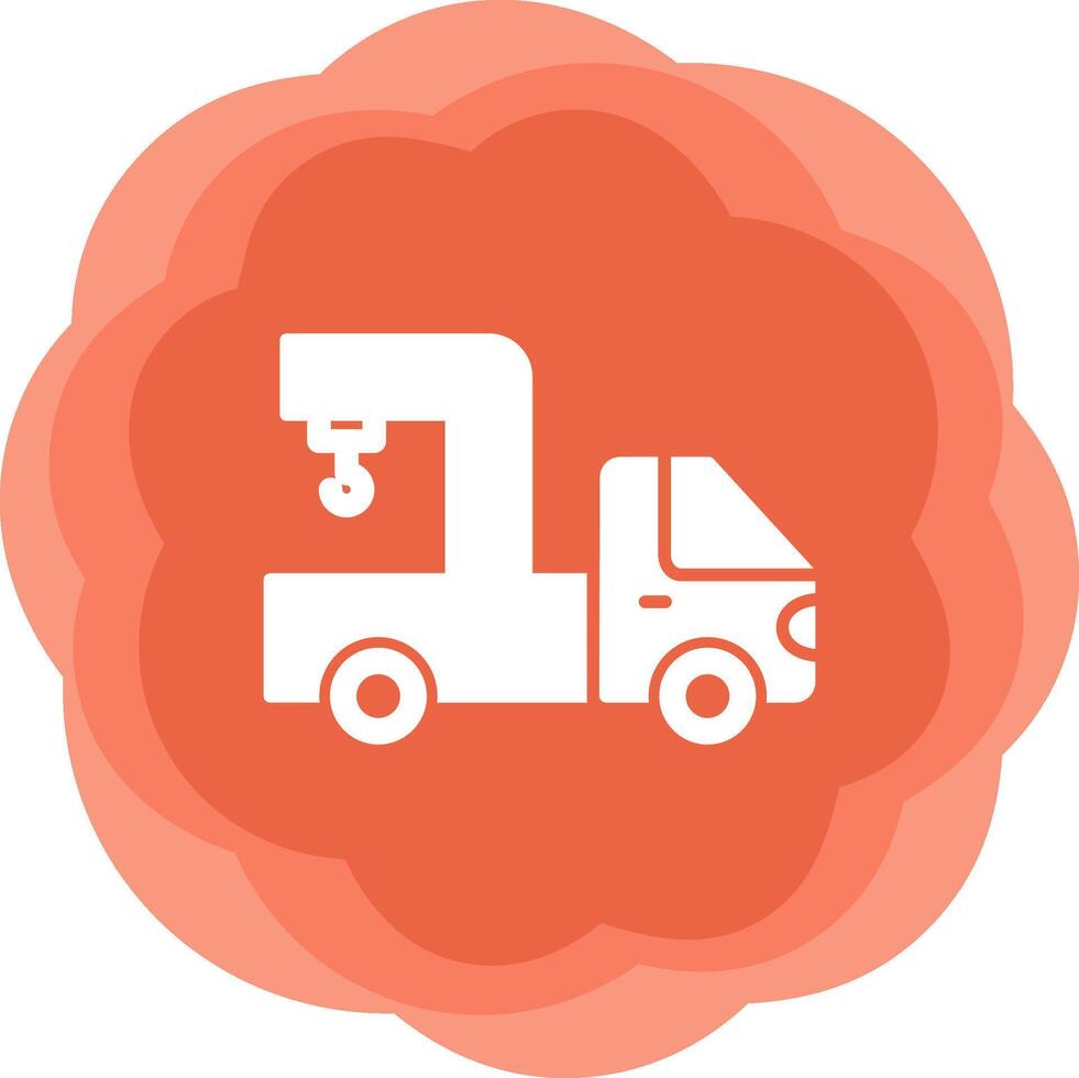 Crane Truck Vecto Icon vector