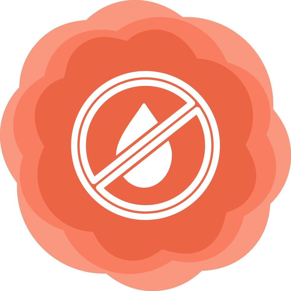 No Water Vecto Icon vector