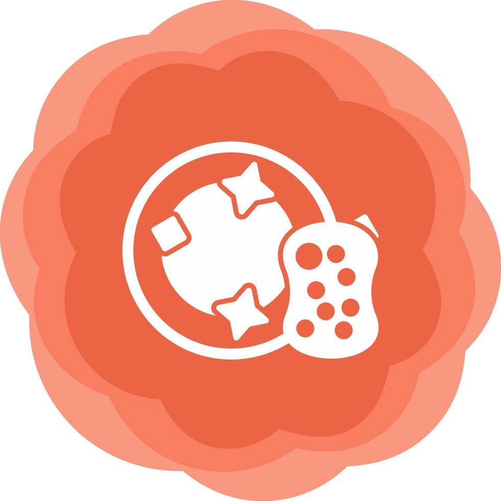 Dish Sponge Vecto Icon vector
