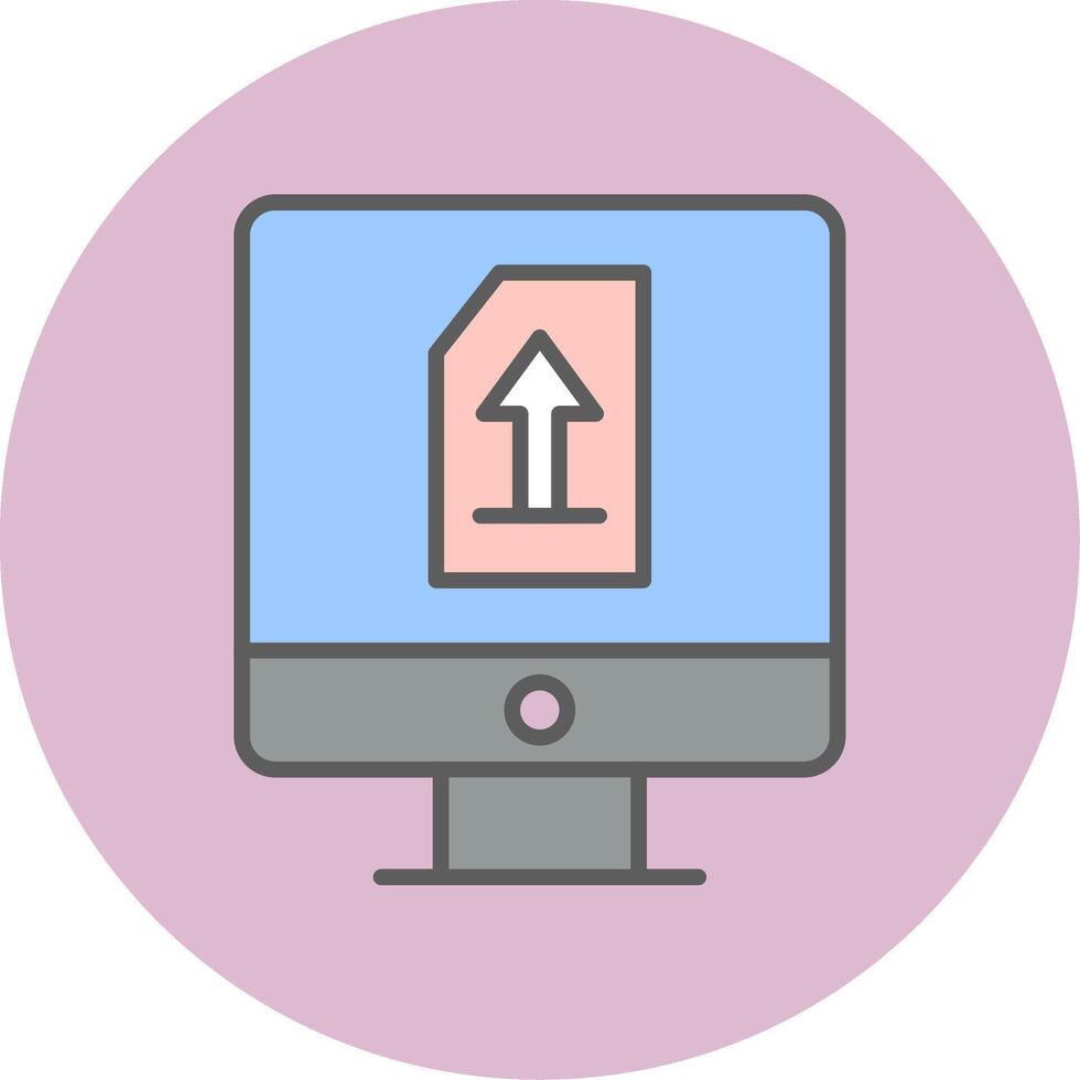 Upload File Vector Icon