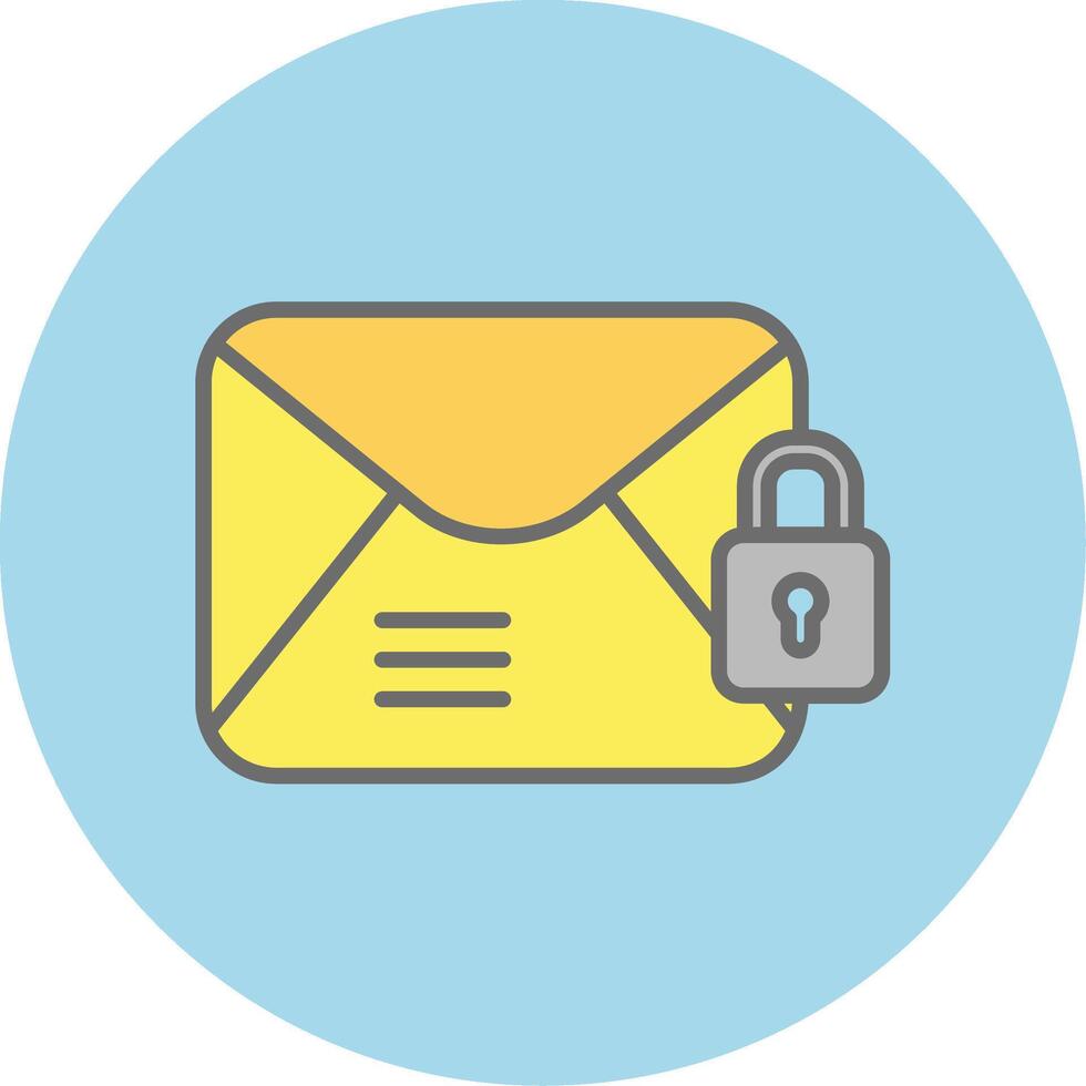 Email Encrypted Vecto Icon vector