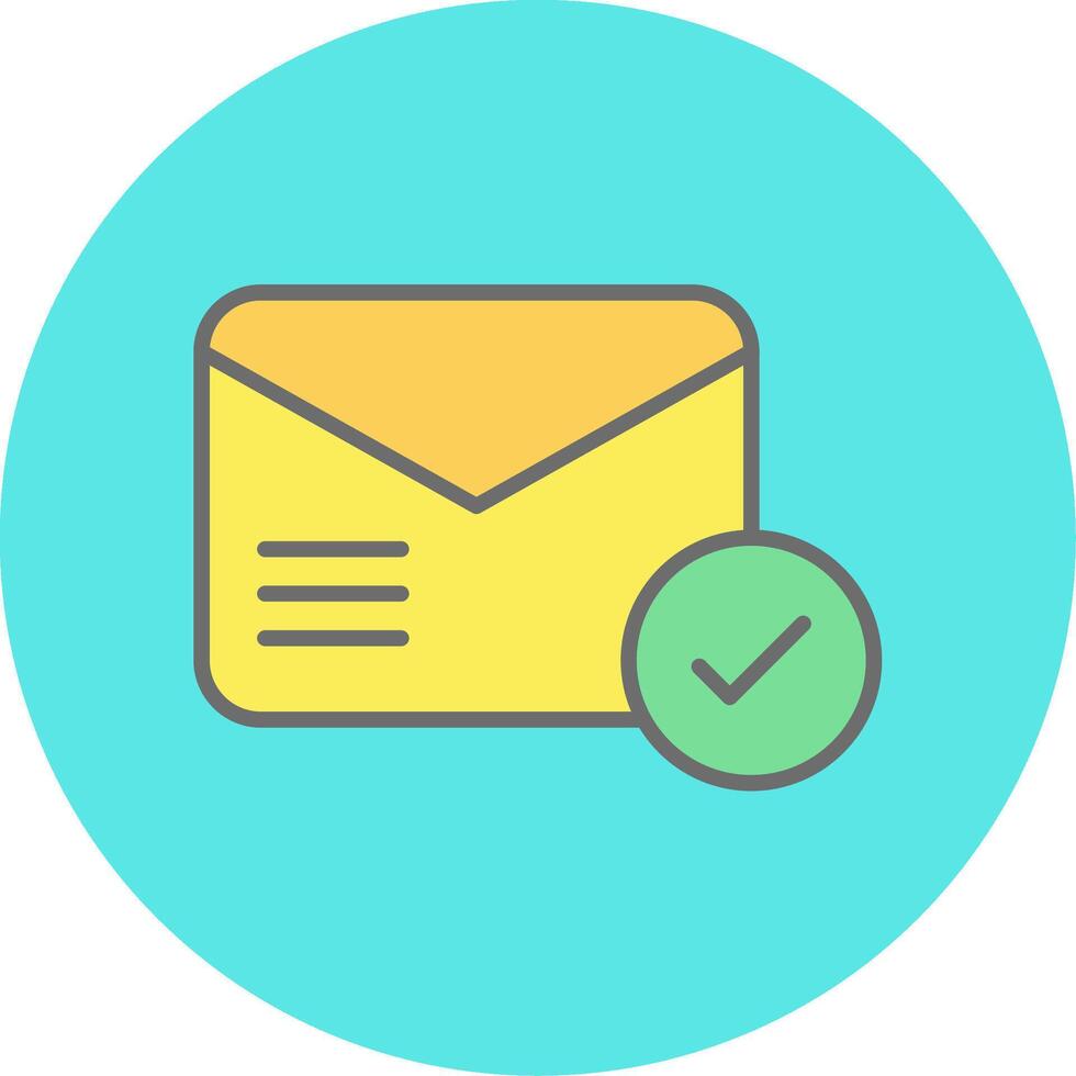 Email Deliverd Vecto Icon vector