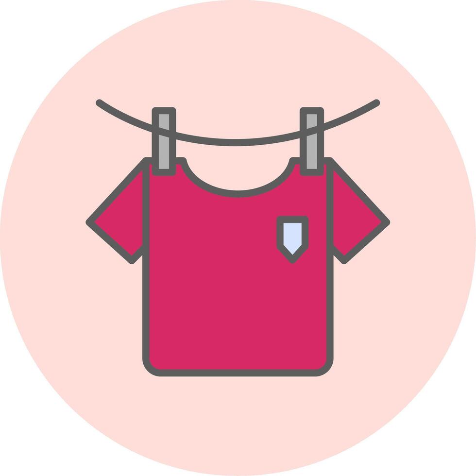 Washing Clothes Vecto Icon vector