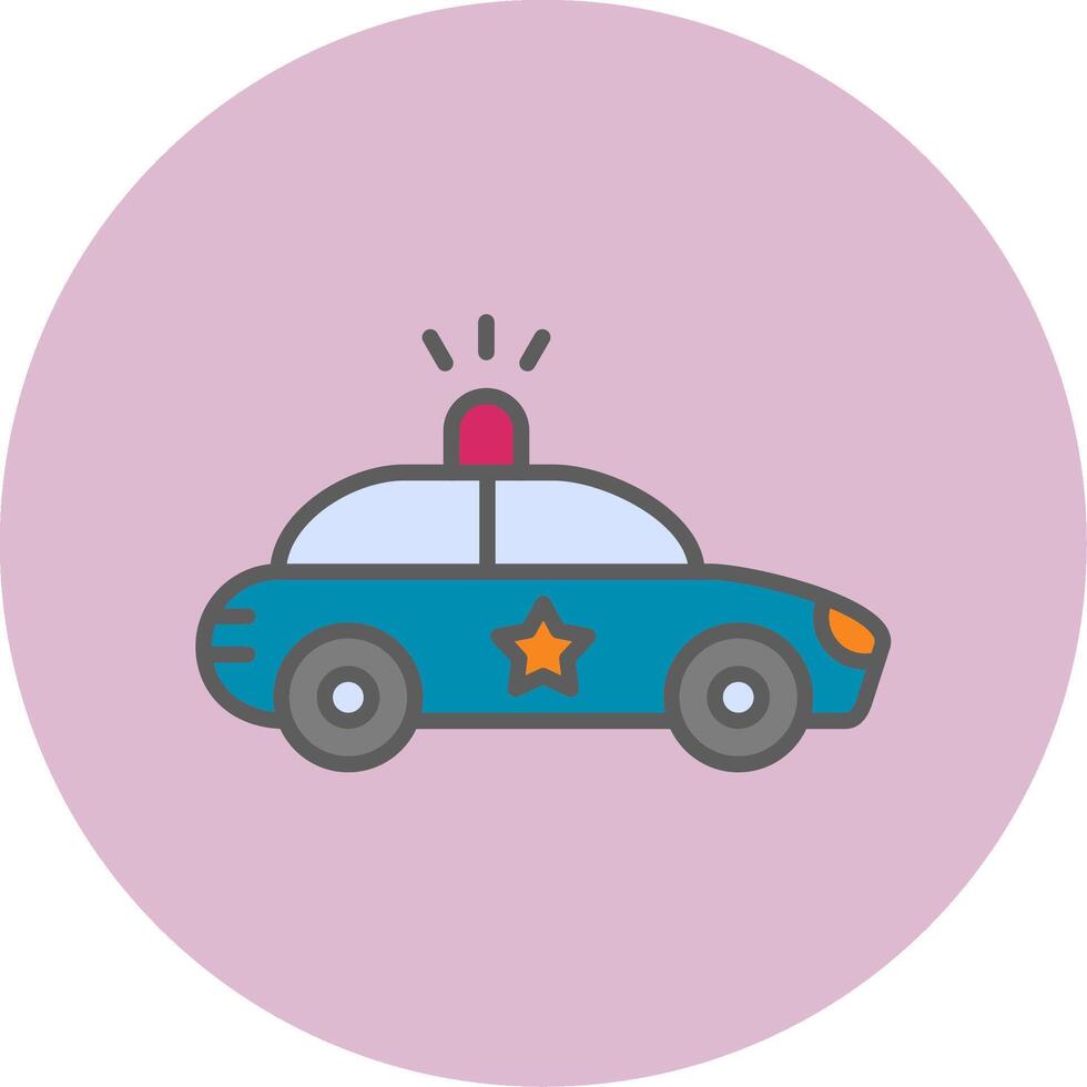 Police Car Vecto Icon vector