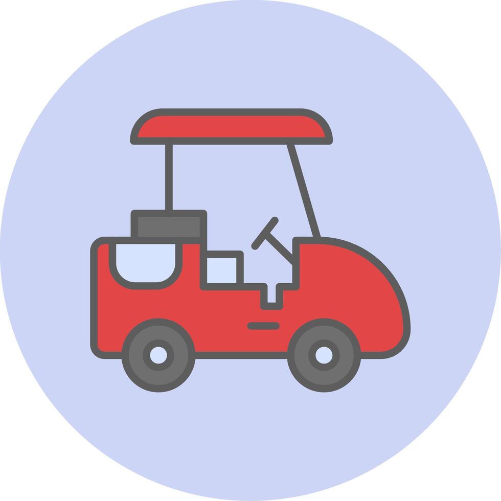 golf caddie vecto icono vector