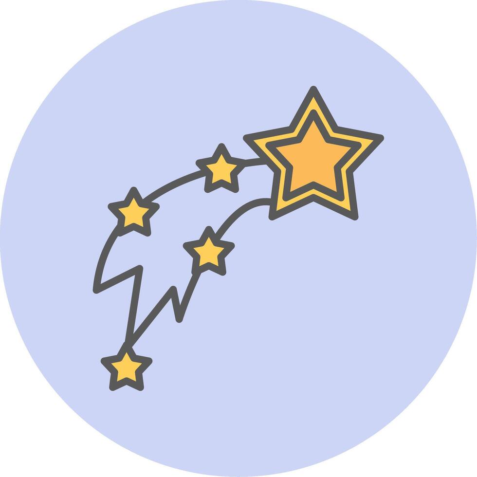 Shooting Stars Vecto Icon vector