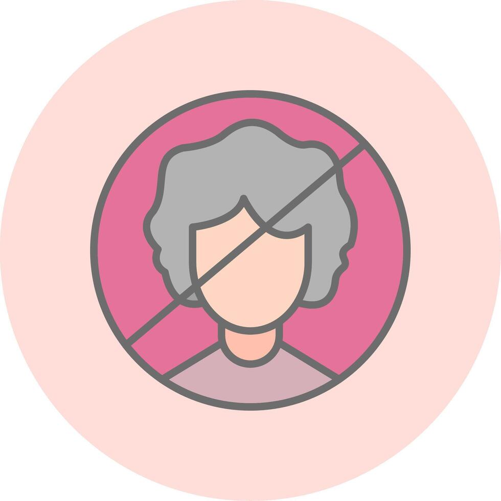 Person Not Allowed Vecto Icon vector