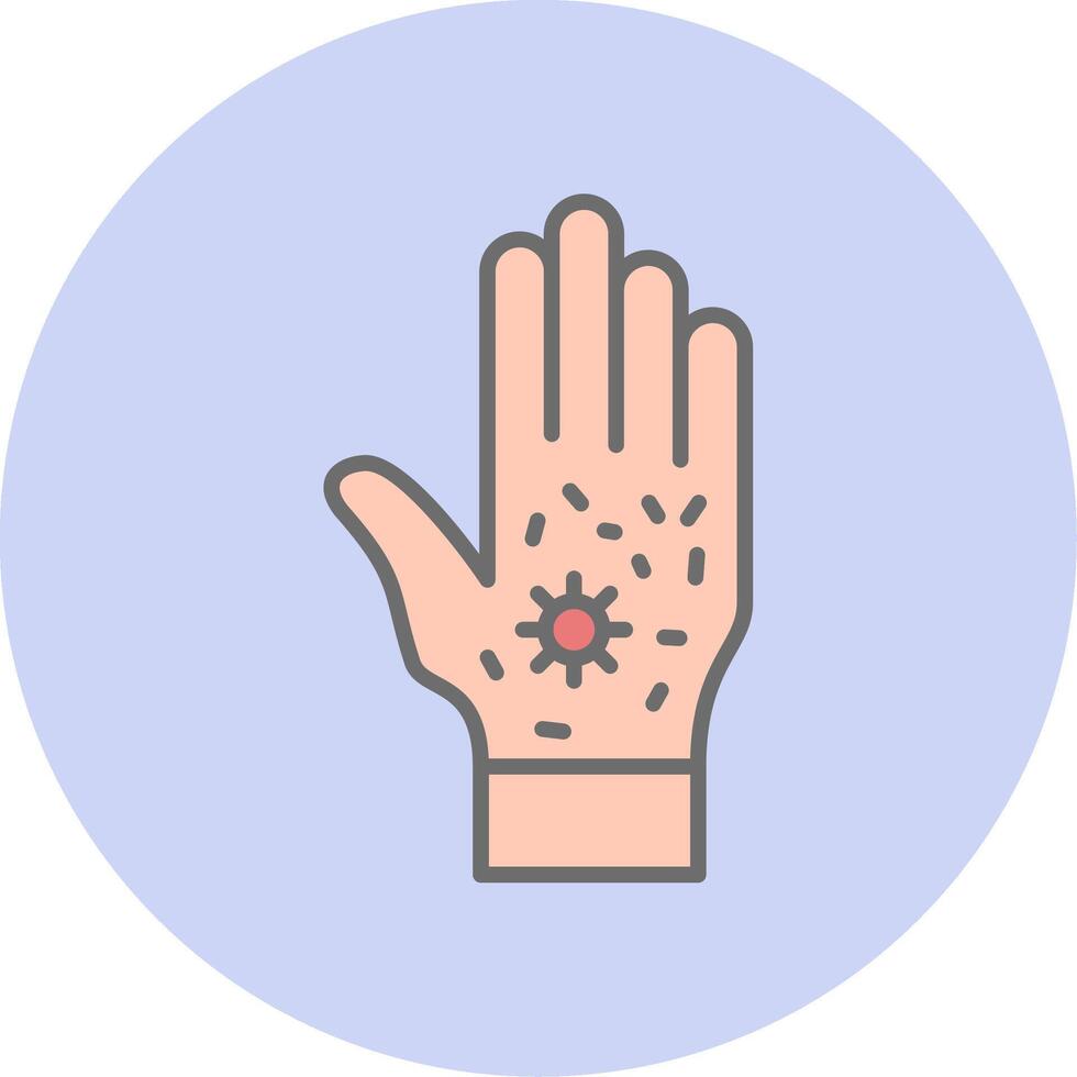 Dirty Hand Vecto Icon vector