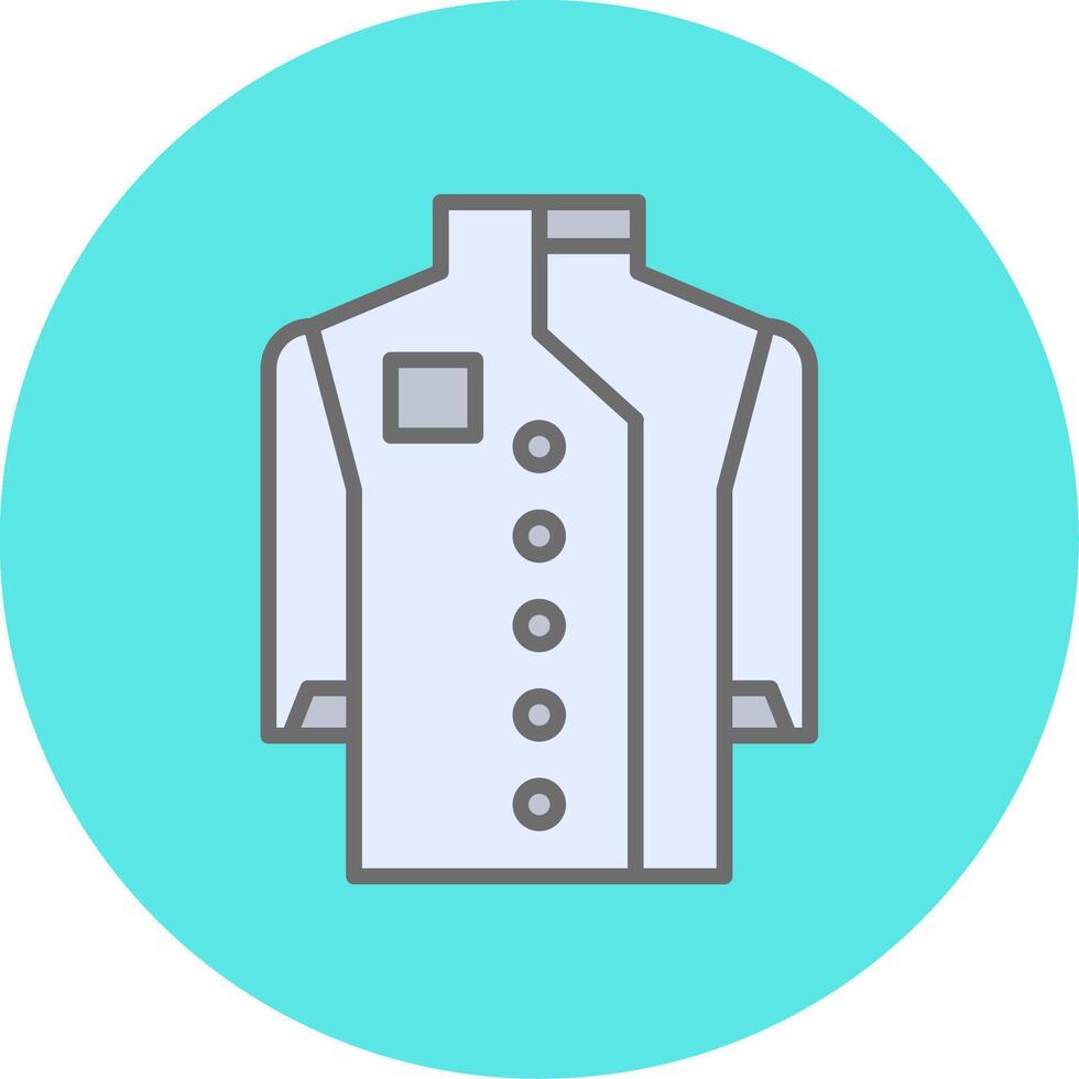 Chef Coat Vecto Icon vector