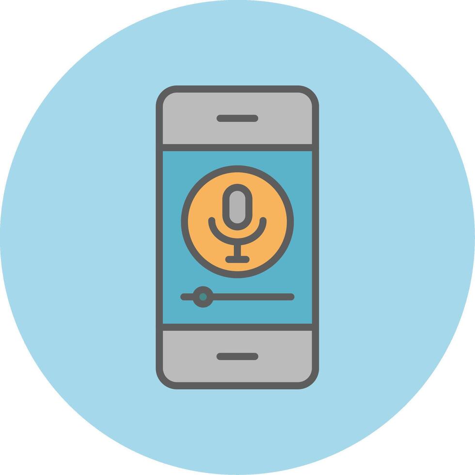 Mobile Record Vecto Icon vector