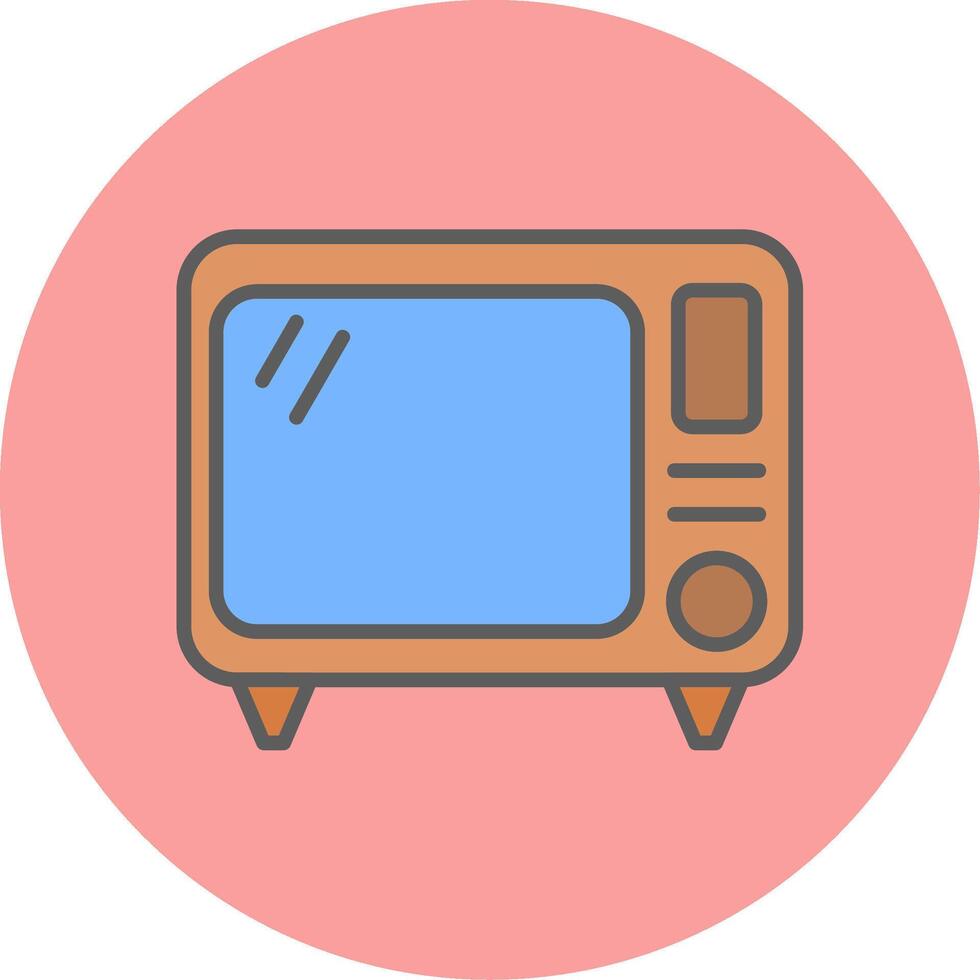 antiguo televisión vecto icono vector