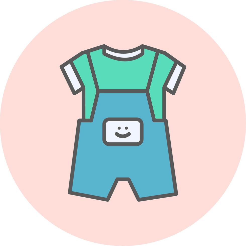 Dungarees Vecto Icon vector