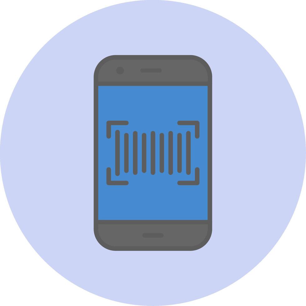 Phone Scanning Vecto Icon vector