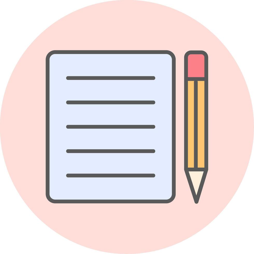 Note Pad Vecto Icon vector