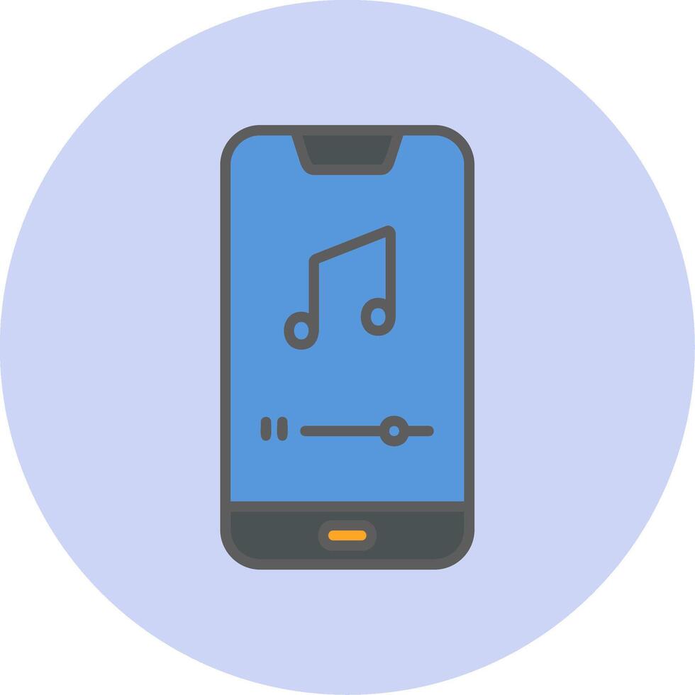 Mobile Music Player Vecto Icon vector