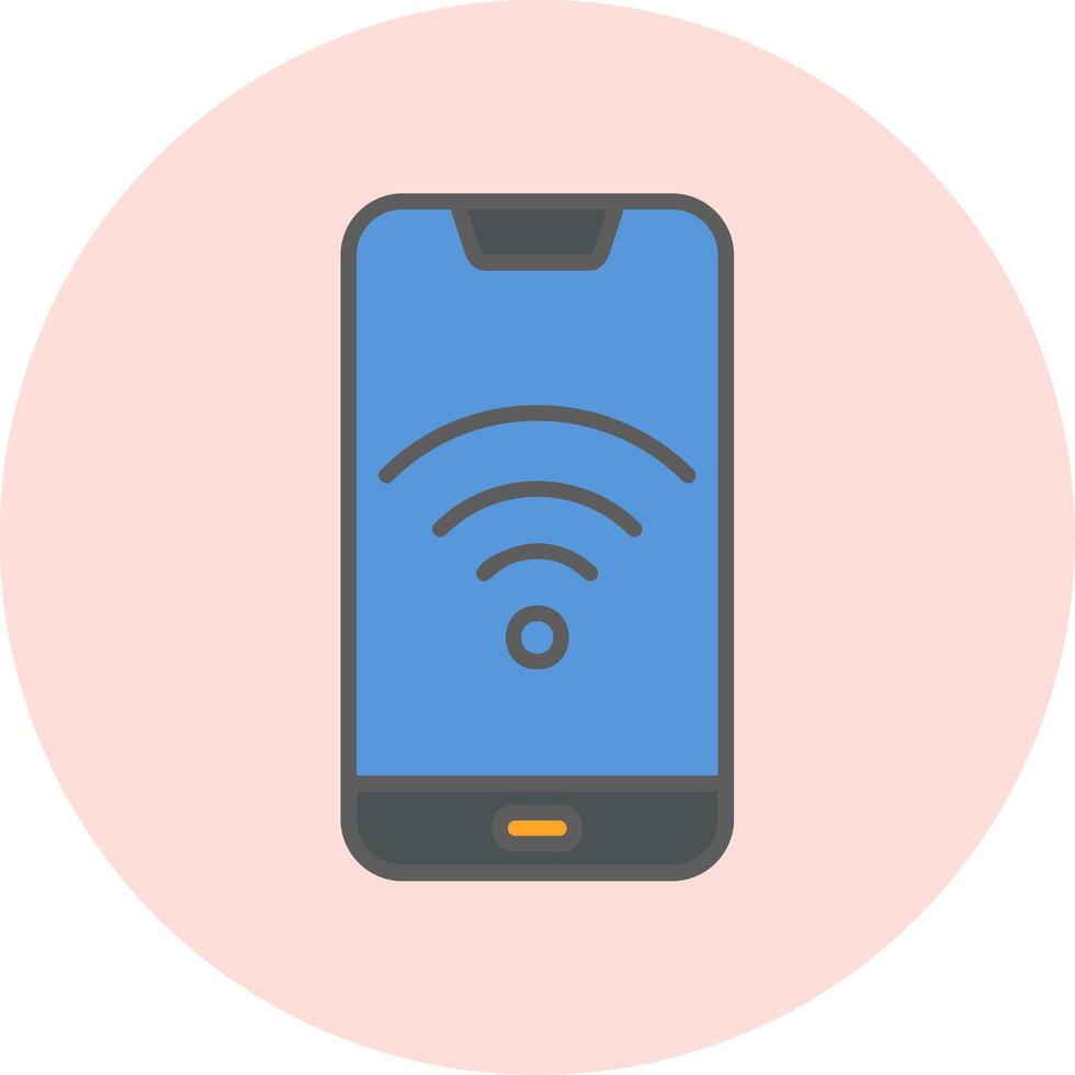 Smartphone Wifi Vecto Icon vector