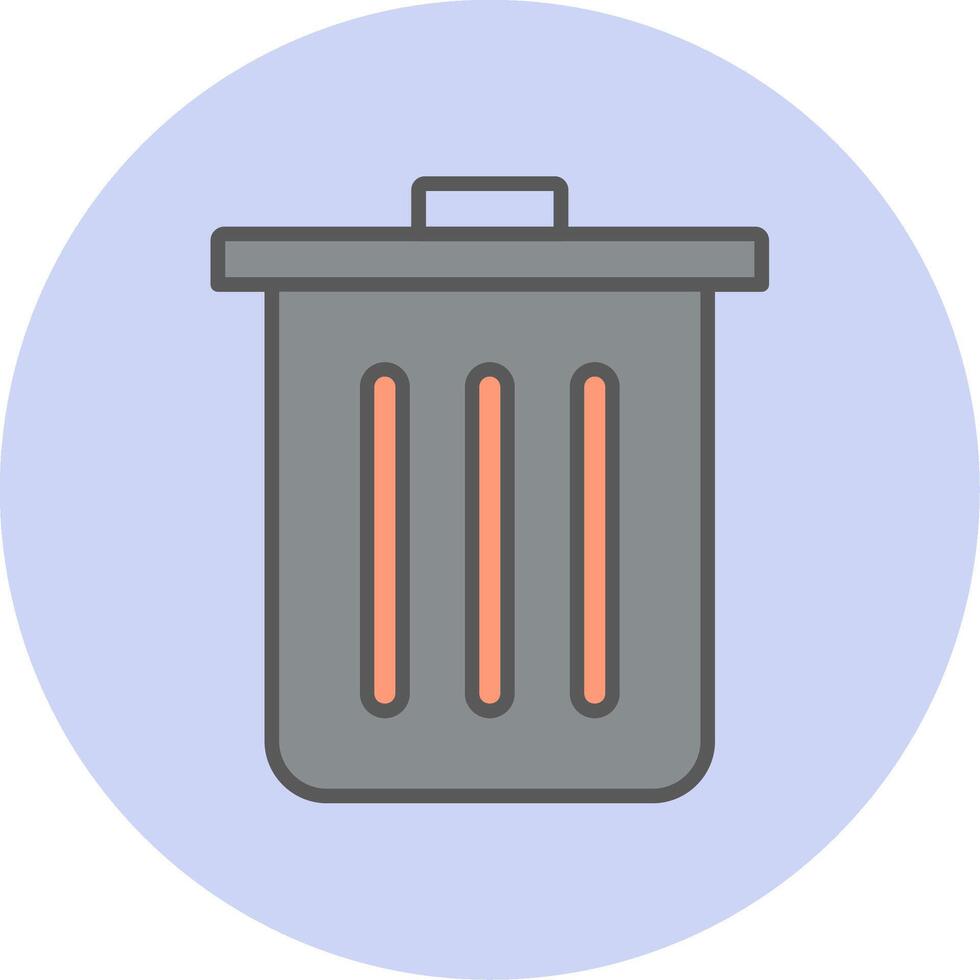 Dustbin Vecto Icon vector