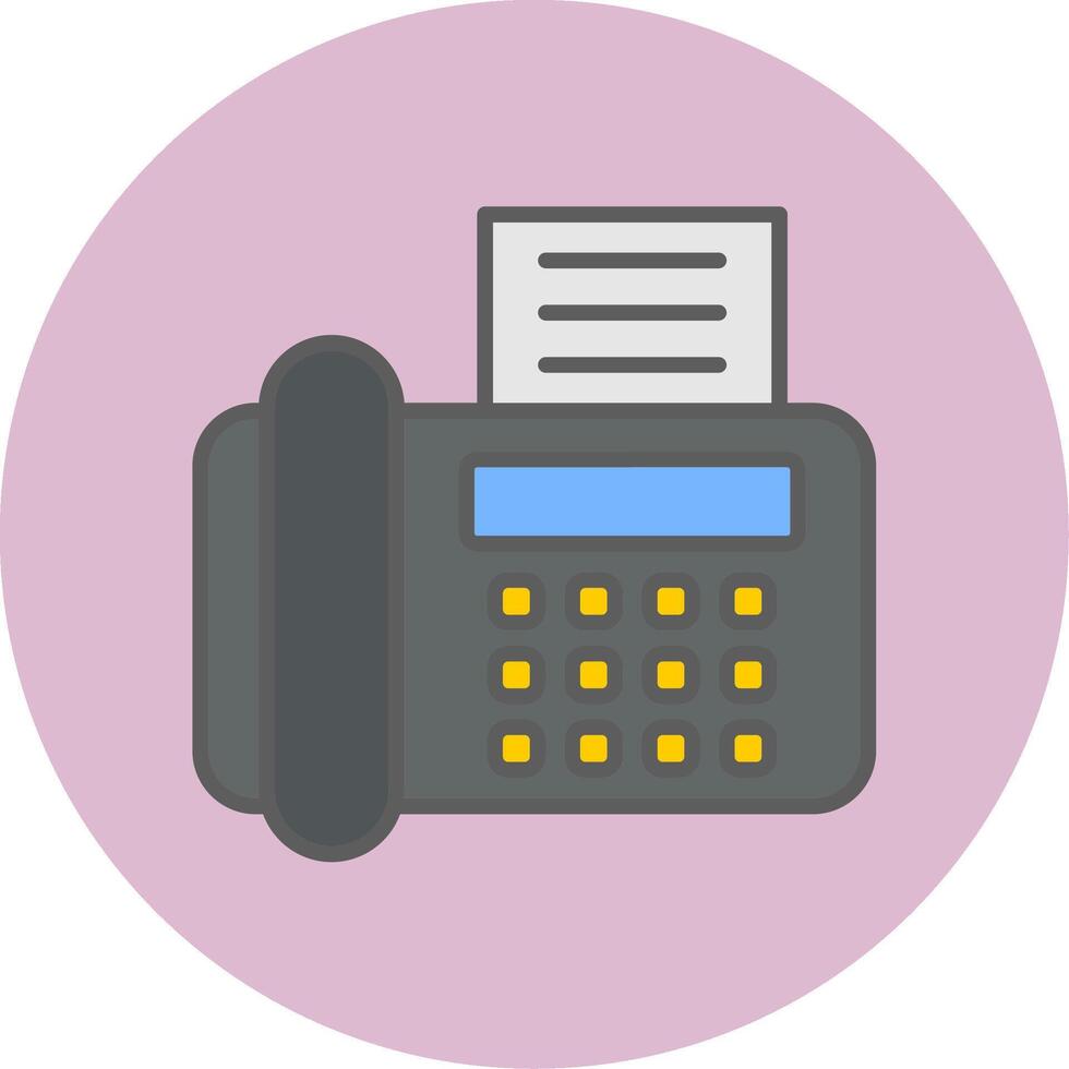 Fax Machine Vecto Icon vector