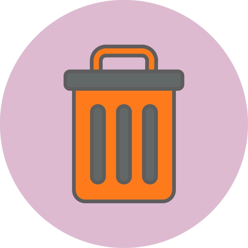 Trash Bin Vecto Icon vector