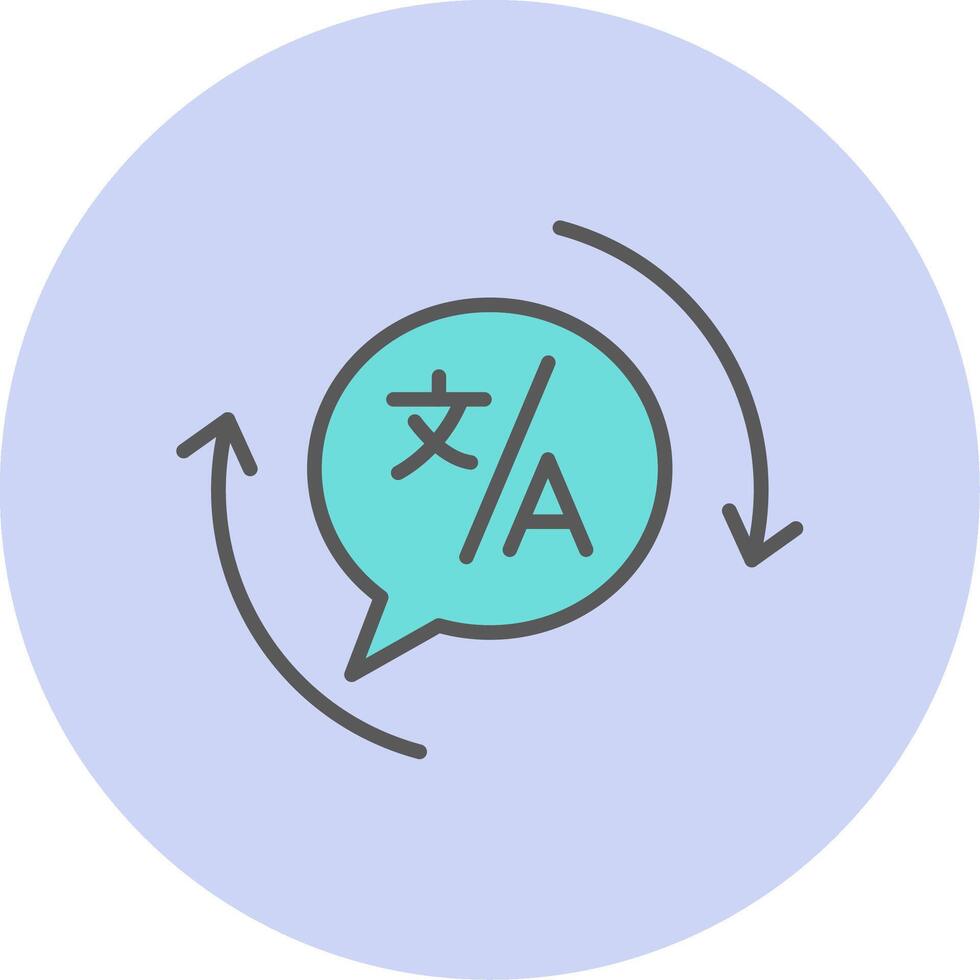 Translation Vecto Icon vector