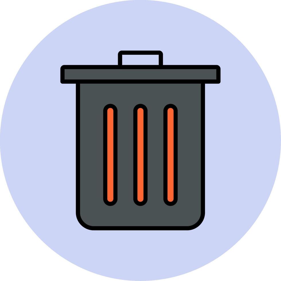 Dustbin Vecto Icon vector