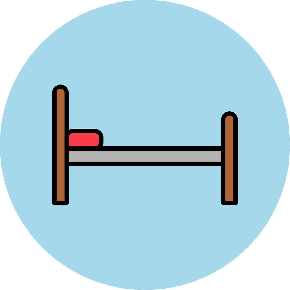 Hospital Bed Vecto Icon vector