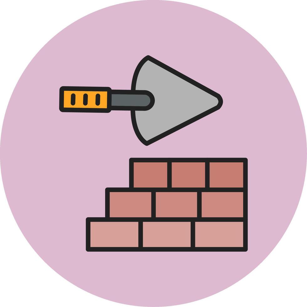 Brick Wall Vecto Icon vector