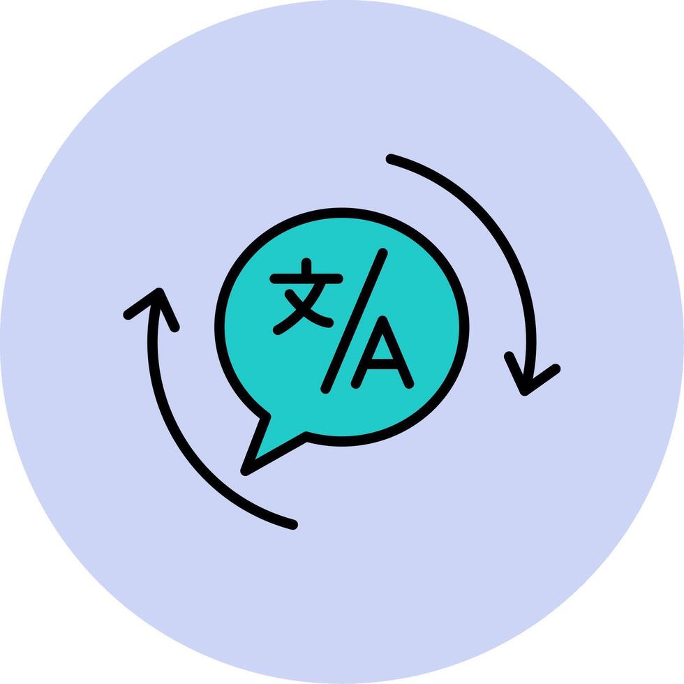 Translation Vecto Icon vector