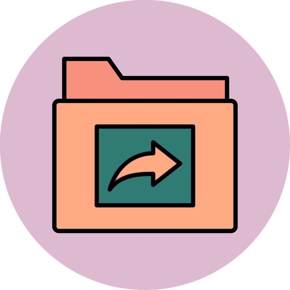 Folder Share Vecto Icon vector