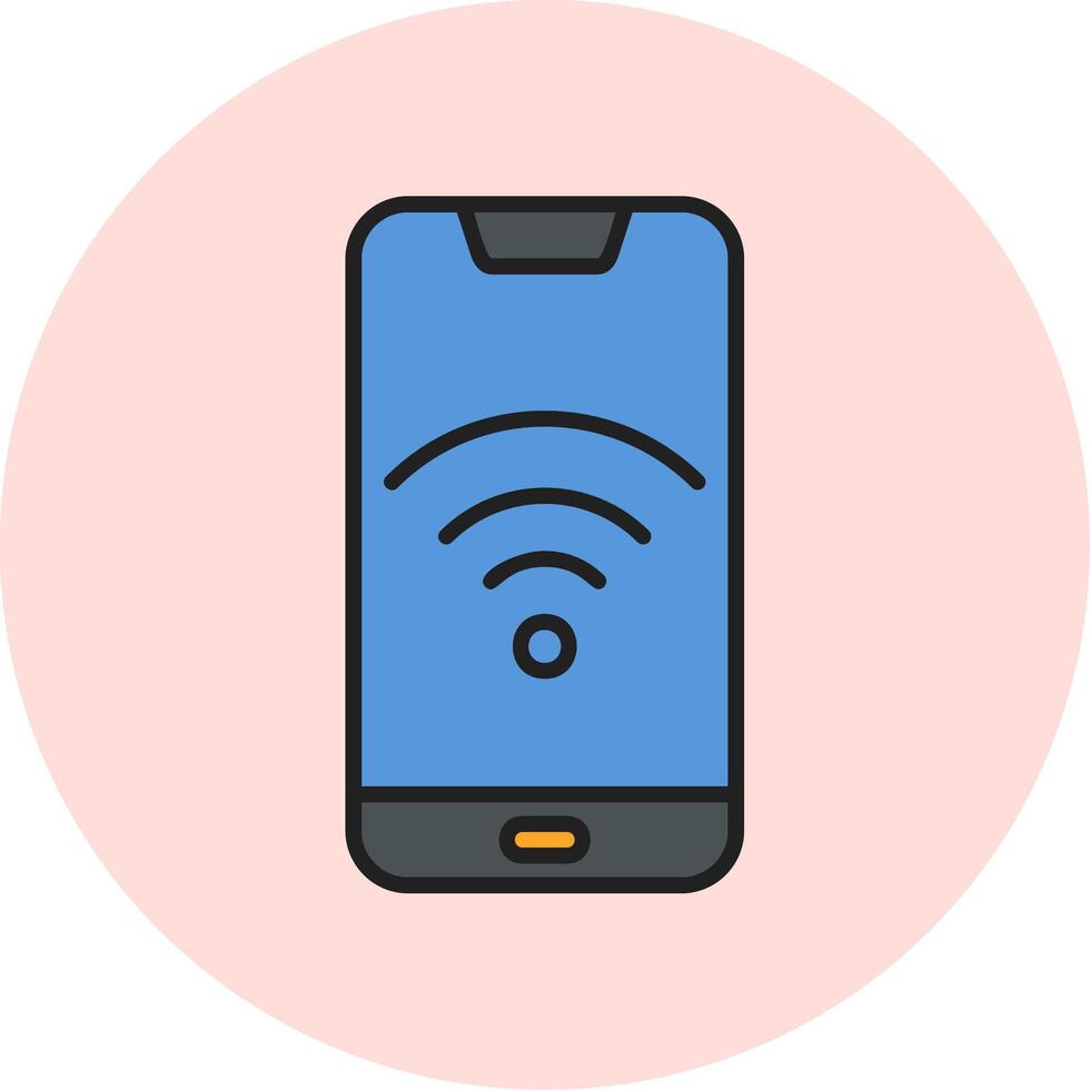 Smartphone Wifi Vecto Icon vector