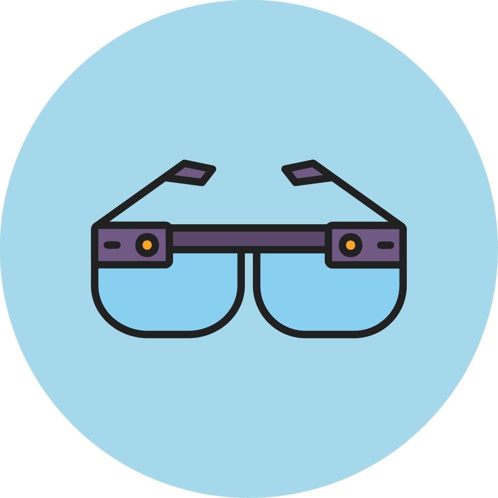Smart Glasses Vecto Icon vector