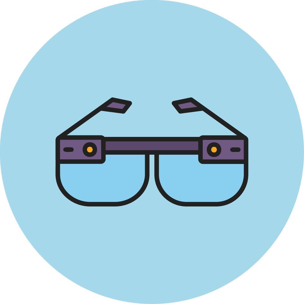 inteligente lentes vecto icono vector