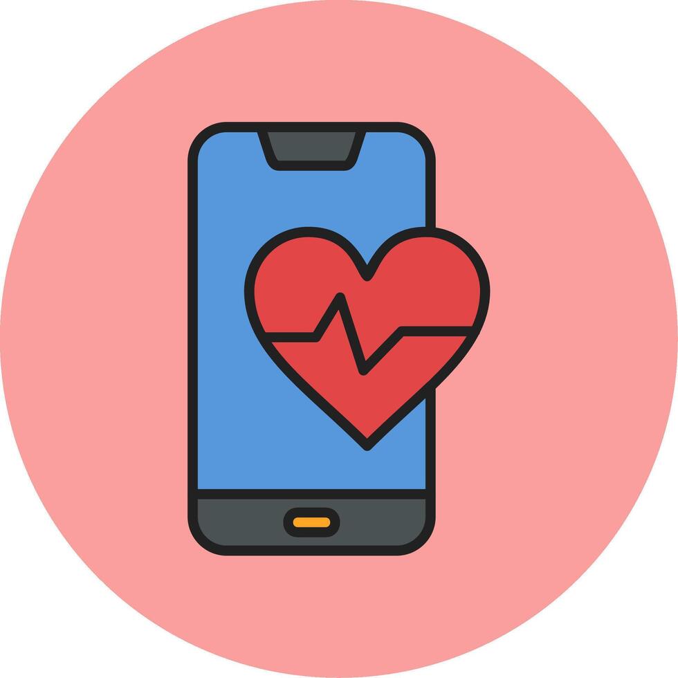 Heart Rate Vecto Icon vector