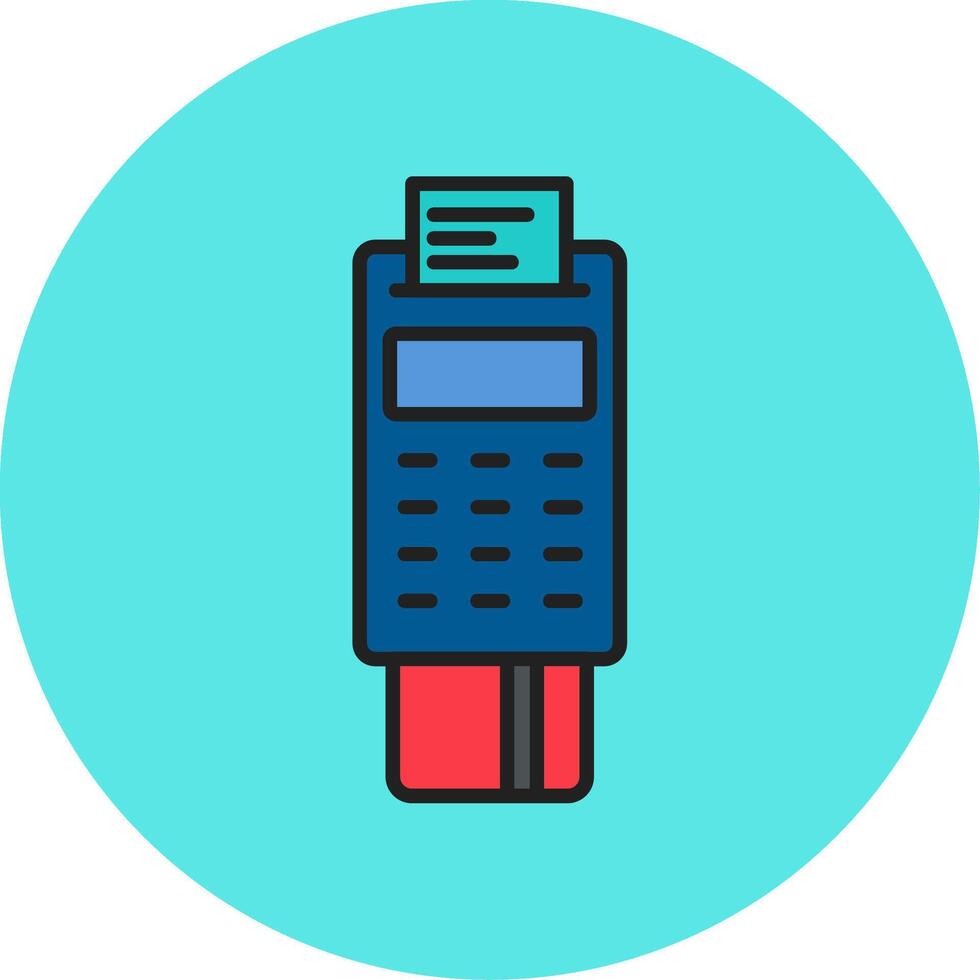 Pos Terminal Vecto Icon vector