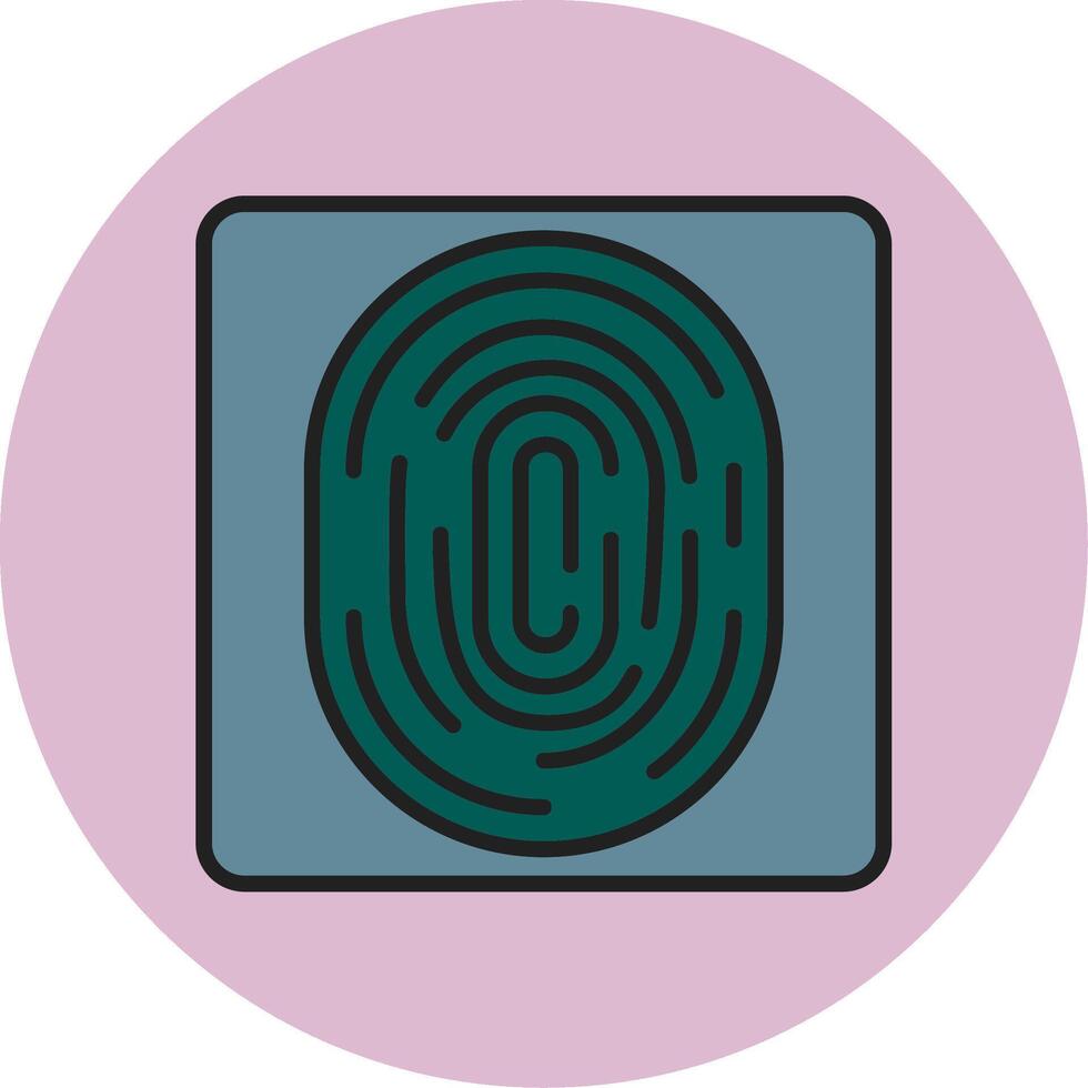 Fingerprint Vecto Icon vector