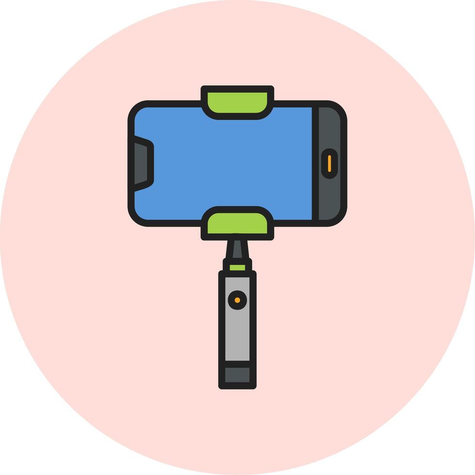 selfie palo vecto icono vector