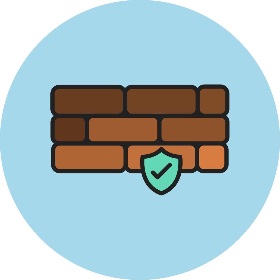 Firewall Vecto Icon vector