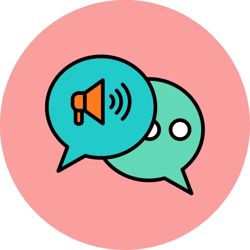 Marketing Conversation Vecto Icon vector