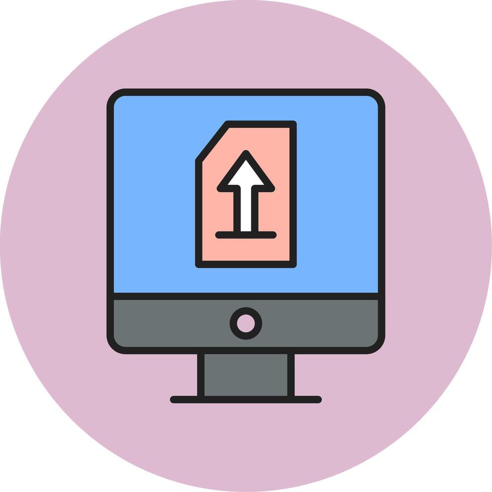 Upload File Vecto Icon vector