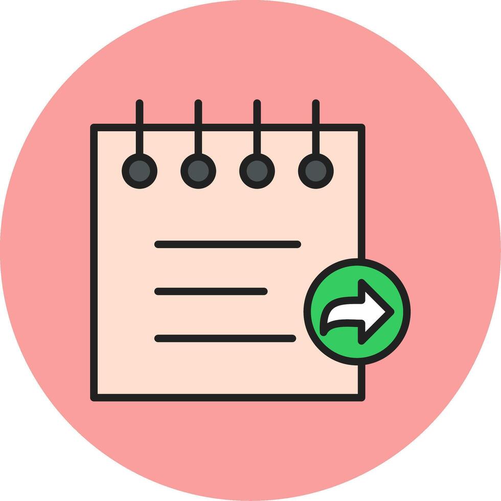 Notes Share Vecto Icon vector