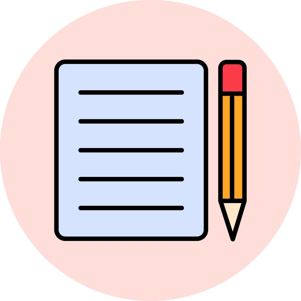 Note Pad Vecto Icon vector