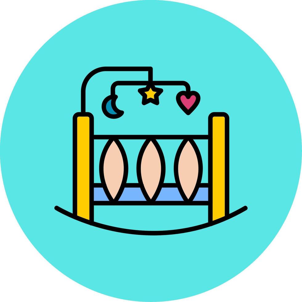 Crib Vecto Icon vector