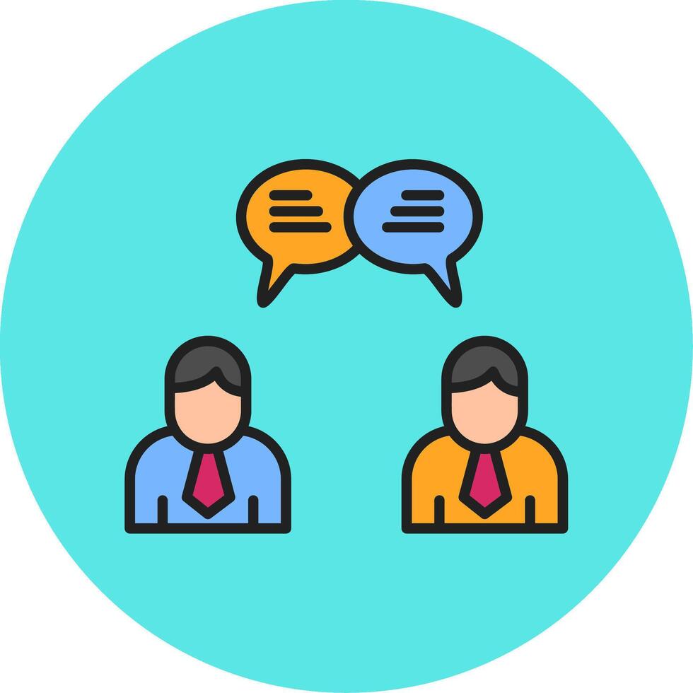 Users Chat Vecto Icon vector