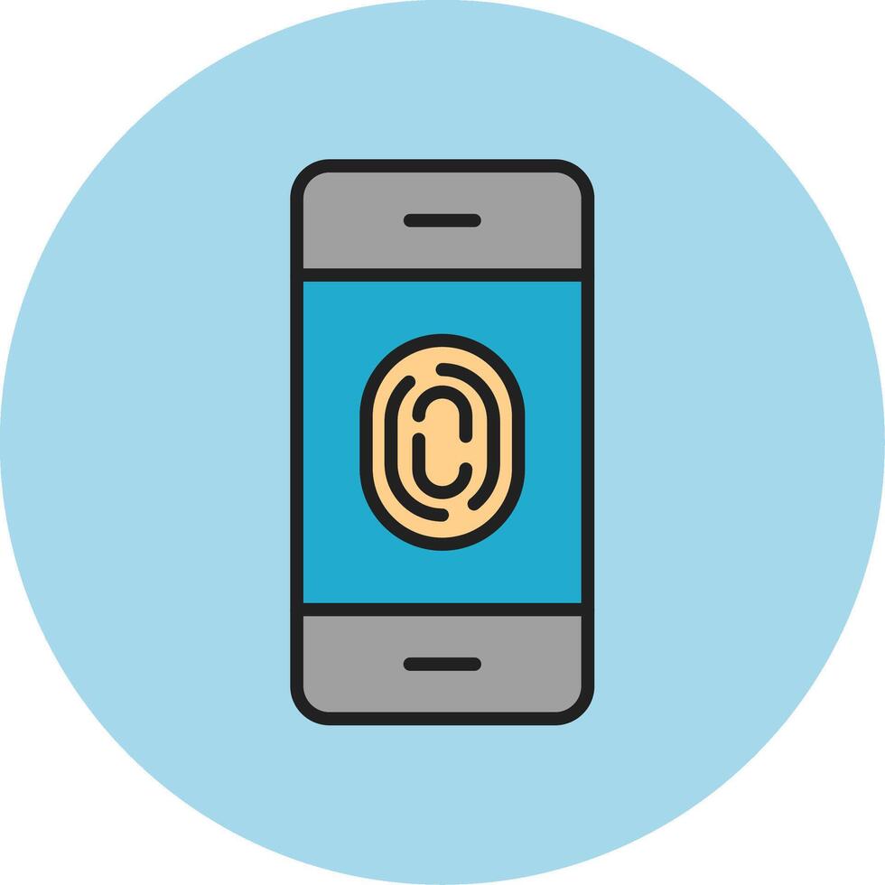 FingerPrint Verification Vecto Icon vector